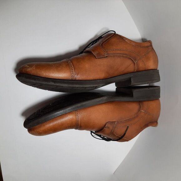 Florsheim Mens 11D Comfortech Ortholite Cap Toe Lace Up Men's Leather Shoes - Picture 5 of 7